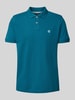 MCNEAL Poloshirt met labelstitching Petrol