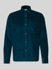Tom Tailor Denim Relaxed Fit Cordhemd aus reiner Baumwolle Dunkelgruen