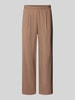 REVIEW Straight Leg Bundfaltenhose mit elastischem Bund Mud