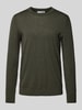 SELECTED HOMME Gebreide pullover met ribboorden, model 'TRAY' Donkergroen