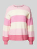 Only Loose Fit Strickpullover aus Viskose-Mix Modell 'ATIA' Pink