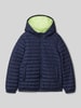 s.Oliver RED LABEL Regular Fit Steppjacke mit Kapuze Marine
