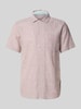 Tom Tailor Regular Fit Freizeithemden aus Leinen-Baumwoll-Mix Sand