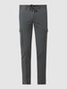 Marc O'Polo Shaped Fit Cargohose mit Stretch-Anteil Modell 'Stig' Mittelgrau