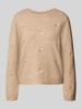 ONLY Regular Fit Pullover mit Woll-Anteil Modell 'SHINE' Sand Melange