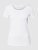 Jake*s Casual T-Shirt mit Rundhalsausschnitt Weiß
