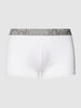 Calvin Klein Underwear Obcisłe bokserki z napisem z logo Biały