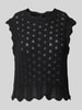 Only Regular Fit Stricktop aus Baumwoll-Mix Modell 'LUNA LIFE' Black