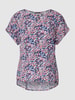 Montego Blouseshirt met all-over motief Grafiet