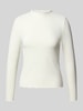 Only Slim Fit Langarmshirt mit Viskose-Anteil Modell 'LEMMA' Offwhite
