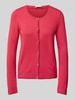 Liu Jo White Strickjacke mit Knopfleiste Pink