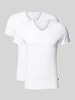 JOOP! Collection T-Shirt mit V-Ausschnitt im 2er-Pack Weiss