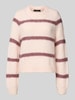 Vero Moda Regular Fit Strickpullover mit Woll-Anteil Modell 'ZADA' Rosa