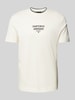 Emporio Armani T-Shirt mit Label-Print Weiss