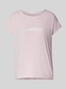 s.Oliver RED LABEL Loose fit T-shirt met extra brede schouders Roze