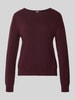 Brax Regular Fit Pullover aus Schurwoll-Kaschmir-Mix Modell 'Lisa' Bordeaux