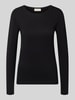 FREE/QUENT Longsleeve aus Viskose-Elasthan-Mix Modell 'Liana' Black
