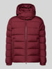 SAVE THE DUCK Kurtka pikowana z odpinanym kapturem model ‘BORIS’ Bordowy