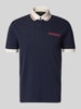 Napapijri Slim Fit Poloshirt mit Label-Print Marine