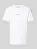 Calvin Klein Jeans T-Shirt mit Rundhalsausschnitt und Label-Stitching Weiss