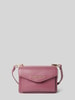 VALENTINO BAGS Handtas met labelapplicatie, model 'VIOLET' Oudroze