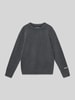 Jack & Jones Regular Fit Pullover in Strick-Optik Modell 'Jorno' Mittelgrau Melange