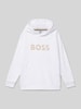 Boss Hoodie mit Kapuze Weiss