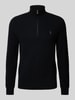 Polo Ralph Lauren Strickpullover mit Label-Stitching BLACK