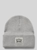 Levi's® Beanie mit Label-Patch Modell 'BACKPATCH' Hellgrau