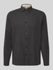 ARMEDANGELS Relaxed Fit Freizeithemd aus reiner Baumwolle Modell 'ARAAMO' Anthrazit Melange