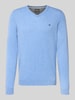 Fynch-Hatton Regular Fit Pullover mit Kaschmir-Anteil Modell 'Merino' Hellblau