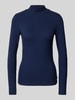 QS Longsleeve mit Stehkragen Dunkelblau