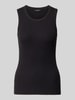 OPUS top o kroju slim fit z mieszanki bawełny model 'Ilesso' Czarny