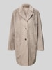 WHITE LABEL Mantel mit Reverskragen Taupe