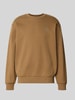 Lacoste bluza o kroju regular fit z mieszanki bawełny Orzechowy