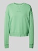 Marc O'Polo Denim Sweatshirt van wol met labelprint Lichtgroen