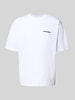 Pegador Oversized T-shirt met labelstitching Wit