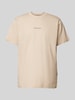 G-Star Raw T-Shirt mit Label-Print Beige