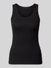 Lanius Tanktop in Ripp-Optik Black