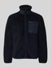 Only & Sons Regular Fit Webpelzjacke mit Mesh Innenstoff Modell 'DALLAS' Marine