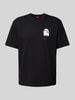 HUGO T-Shirt mit Label-Print Modell 'Dicatiko' Black