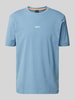 BOSS Orange T-Shirt mit Label-Print Modell 'TCHUP' Rauchblau