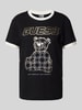 Guess Activewear T-Shirt mit Label-Motiv-Print Black