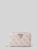 Guess Portemonnaie mit Logo-Applikation Modell 'Laurel' Taupe