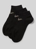 Emporio Armani Socken mit Label-Print im 3er-Pack Black