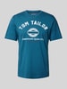Tom Tailor Herren T-Shirt mit Statement-Print Gruen