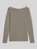 Marc O'Polo Regular Fit Langarmshirt aus reiner Baumwolle Mittelbraun