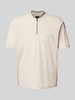 ARMANI EXCHANGE Poloshirt met korte ritssluiting Offwhite