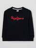 Pepe Jeans Sweatshirt mit Logo-Stickerei  Marineblau
