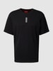 HUGO T-Shirt mit Label-Stitching Modell 'Danden' Schwarz